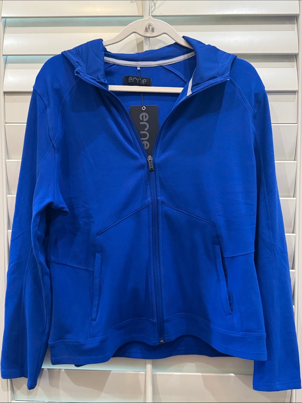 Ernie Women's Cobalt Blue Full-Zip Hooded Sweatshirt
